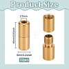 12Pcs Stainless Steel Screw Clasps STAS-BC0004-25B-2