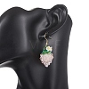 Strawberry Glass Seed & Glass Beaded Dangle Earrings EJEW-MZ00689-01-2
