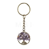 Natural Mixed Gemstone Keychains KEYC-JKC00694-3