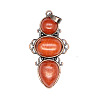 Retro Natural Red Jasper Pendants PW-WG7292F-01-1