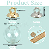 60Pcs Round Mechanized One Hole Blown Glass Globe Ball Bottles BLOW-PA0001-03C-2