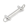 304 Stainless Steel Letter Connector Charms LS-STAS-M108-01P-09-2