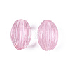 Handmade Ribbed Lampwork Beads LAMP-N042-01-2