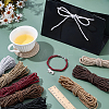 8 Bundles 8 Colors Round Polyester Twisted Cord WCOR-PH0001-06A-4