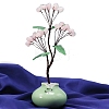 Manufacturer Wholesale Rose Quartz Lucky Money Tree Welcome Pine Purple Yellow Powder Crystal Jadeite Lucky Crystal Money Tree Feng Shui Ornament PW-WGD2556-01-1