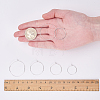 Brass Wine Glass Charm Rings Hoop Earrings MAK-SC0001-01-3