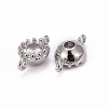 Flower Brass Micro Pave Cubic Zirconia Links LS-X-ZIRC-L054-09P-NR-3