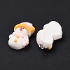 Opaque Resin Pendants LS-RESI-G028-01P-4