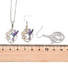 Alloy Pendant Necklaces & Stud Dangle Earrings Sets FS-WG60DFE-07-2
