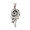 Retro 304 Stainless Steel Big Pendants STAS-I205-27AS-1