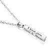 Stainless Steel Square Bar Pendant Necklace UI5932-2-1