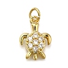 Brass Micro Pave Cubic Zirconia Pendants ZIRC-I070-040G-1