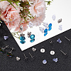 300Pcs 304 Stainless Steel Flat Round Blank Peg Earring Post STAS-SC0007-33C-4