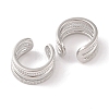 Brass Cuff Earrings EJEW-I305-20P-2