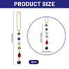 2Pcs Glass Car Pendant Decorations AJEW-GL0003-28-2