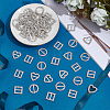60Pcs 3 Styles Alloy Rhinestone Slider Buckles FIND-CY0001-92-4