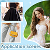 1Yard Floral Alloy & Rhinestone Hotfix Resin Rhinestone AJEW-HY0003-61-5