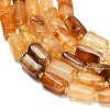 Natural Yellow Hematoid Quartz/Golden Healer Quartz Beads Strands G-F836-B03-01-3