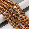 Natural Imperial Jasper Beads Strands G-I122-8mm-24-2