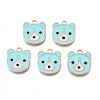 Alloy Enamel Pendants ENAM-N054-75B-1