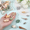 45Pcs Copper Wire Wrapped Natural Spiral Shell Pendants PALLOY-WR00033-3