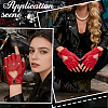 PU Leather Fingerless Gloves AJEW-CL0003-67A-5