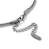 304 Stainless Steel Spike Link Chain Necklace NJEW-D045-06P-3