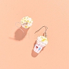 Resin Food Model Dangle Earrings PW-WG50B0B-01-2