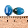 Dyed Oval Natural Blue Agate Cabochons X-G-K020-18x13mm-08-5