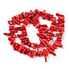 Dyed Chips Synthetic Coral Beads Strands X-CORA-Q026-01A-2
