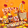 Rectangle Plastic Candy Bags for Thanksgiving Day CON-BC0007-06-4