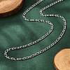 Non-Tarnish 304 Stainless Steel Figaro Chain Necklaces NJEW-E143-04P-1