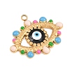 304 Stainless Steel Enamel Pendants STAS-G392-03G-03-2
