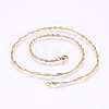 304 Stainless Steel Singapore Chain Necklaces MAK-L015-25E-2