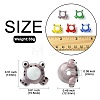 7Pcs 7 Colors Handmade Lampwork Beads LAMP-CJ0002-15-2