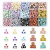 1440Pcs 15 Colors Opaque Acrylic Beads OACR-FS0002-80-1