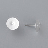 304 Stainless Steel Stud Earring Findings STAS-H436-24S-12mm-2