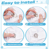 6Pcs Alloy Rhinestone Cufflinks BUTT-ME0001-33-3