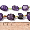 Natural Agate Beads Strands G-F825-G01-01D-5