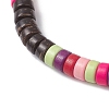 Synthetic Turquoise & Coconut Beads Stretch Bracelets for Women BJEW-JB12527-02-3