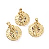 Brass Micro Pave Cubic Zirconia Pendants KK-A181-VA266-2-2