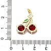 Brass Micro Pave Cubic Zirconia Pendants KK-L229-02G-02-3