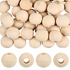 Natural Unfinished Wood Beads WOOD-PA0001-16A-1