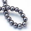 Baking Painted Pearlized Glass Pearl Round Bead Strands HY-Q330-8mm-73-4