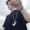 Dinosaur 201 Stainless Steel Pendant Long Necklaces FS-WGBC43E-01-1