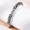 201 Stainless Steel Byzantine Chain Bracelets BJEW-B078-167P-4