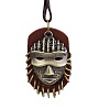 Easter Vintage Alloy with Imitation Leather Tribal Mask Pendant Necklaces FS-WG7B4BC-01-5