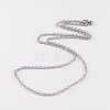 304 Stainless Steel Cable Chain Necklaces NJEW-JN01527-03-1