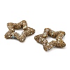 Star Shape Polymer Clay Rhinestone Beads CLAY-NH0001-06E-2