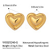 Heart 304 Stainless Steel Stud Earrings AO8083-13-1